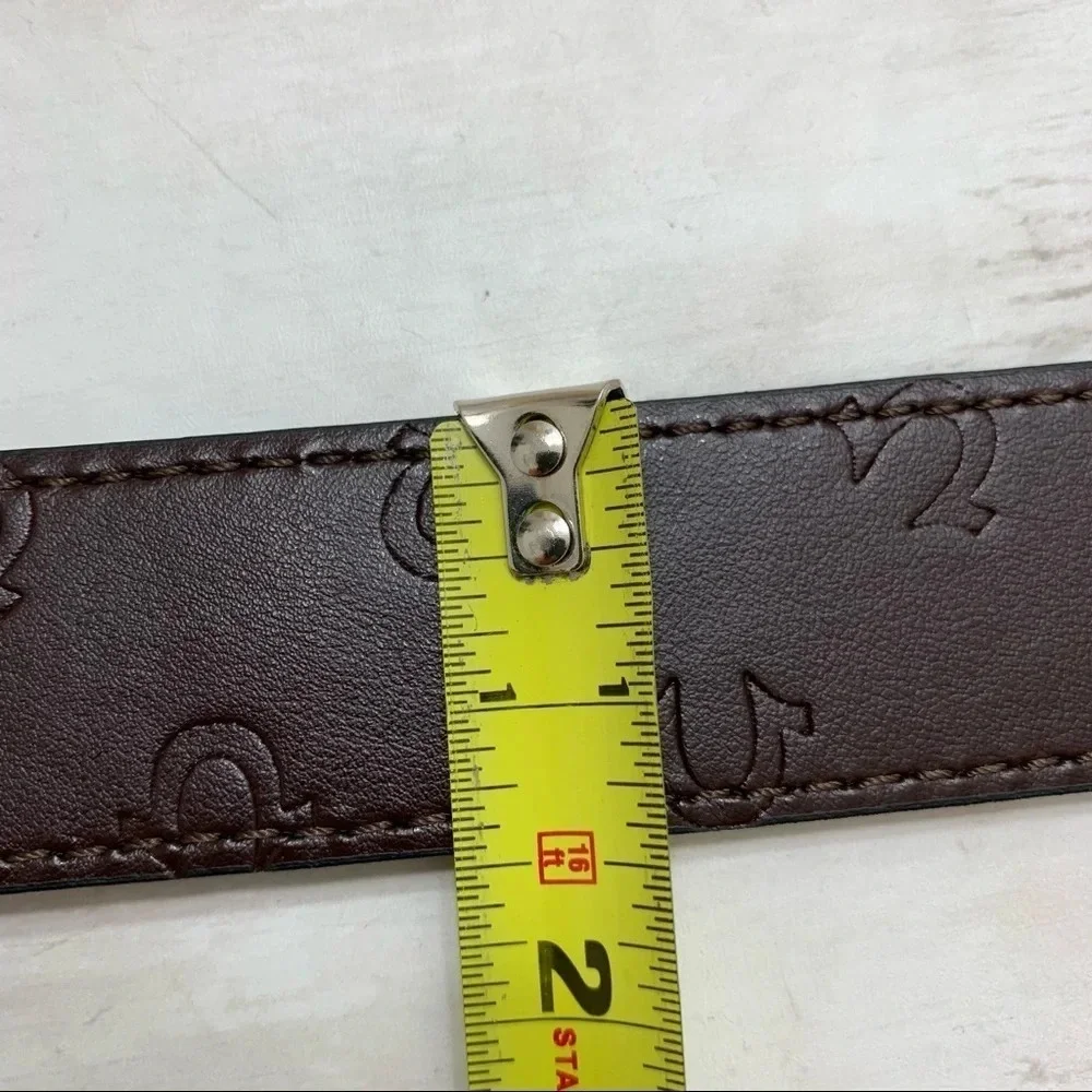 True Religion Horseshoe Harness Reversible Belt Black/Brown